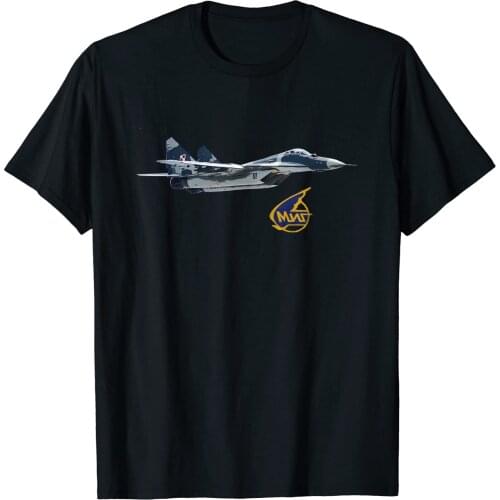 USSR Russian MIG-29 Fulcrum Fighter T-Shirt. Summer Cotton O-Neck Short Sleeve Mens T Shirt New S-3XL
