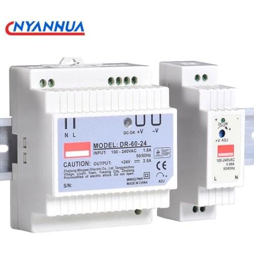 Din Rail Switching power supply 15/30/45/60W AC DC Converter Power Switch For Industrial Automation Control Input AC220V