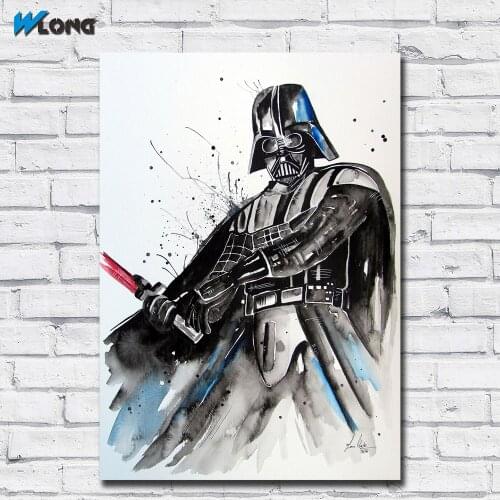 Large Size Oil Painting DARTH_VADER_CUSTOM Ink Art Wall Art Canvas Prints Pictures for Living Room and Bedroom No Framed