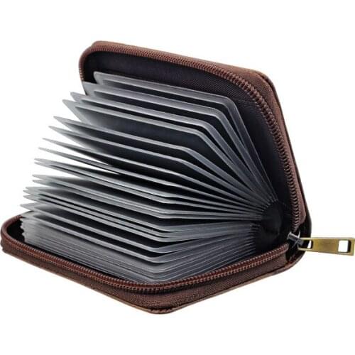 Fashion Multi-card Card Holder Mens Vintage Leather Card Holder Female Credit Card Case Card Bag Money Bag