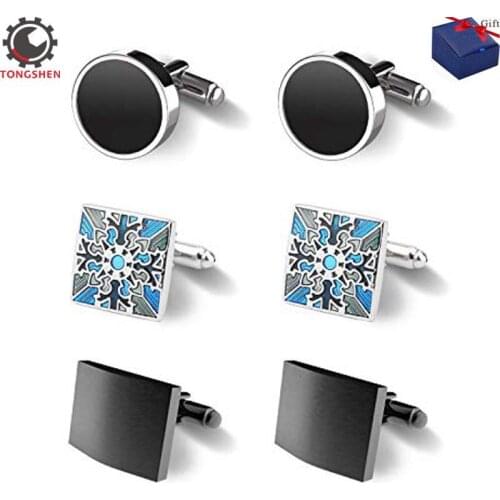 Mens Famous Alliance Symbol Creative Shirts Cufflinks Mens Cufflinks and Cuff Studs Set Classic Wedding Cuff Links for Tuxedo