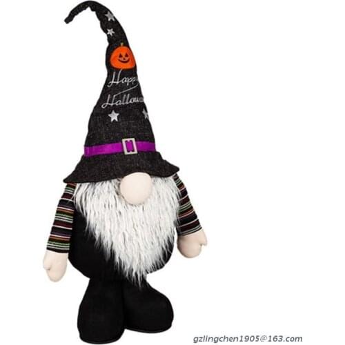 P8DE Gnome Christmas Faceless Doll Plush Toy Pendant Decorations For Home Terror Theme Xmas New Year Party Halloween Ornament
