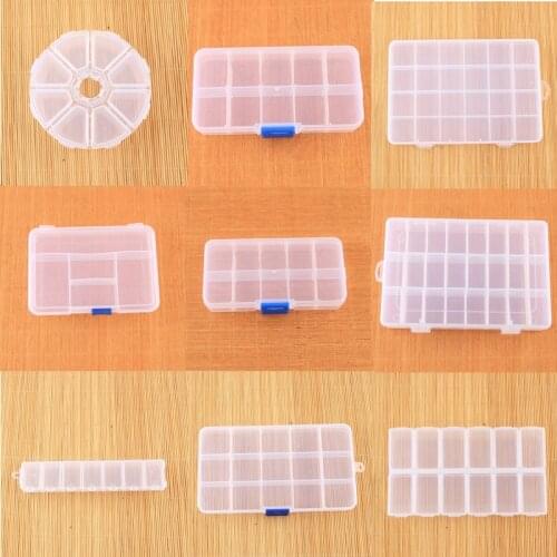 Variety Adjustable Lattice Carrying Cases Beads Jewelry Container Storage Box Case Holder Craft