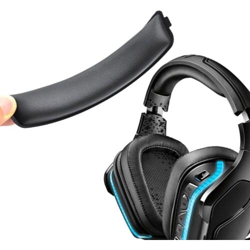 Replacement Leather Headband Soft Foam Protective Cover for Logitech G633 G933 Headphones Headset