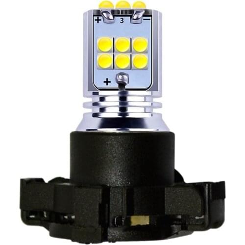 1 Piece 2019 NEW PY24W 5200s Super Bright LED Auto Turn Signal Lamp Car Direction Indicator Light White Amber Yellow