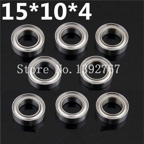 8pcs/Set 86693 HSP Parts Bearing Ball Bearing 15x10x4 02138 1/10 1/16 For Himoto Nitro RC Cars Kidking Kingliness Troian METEOR