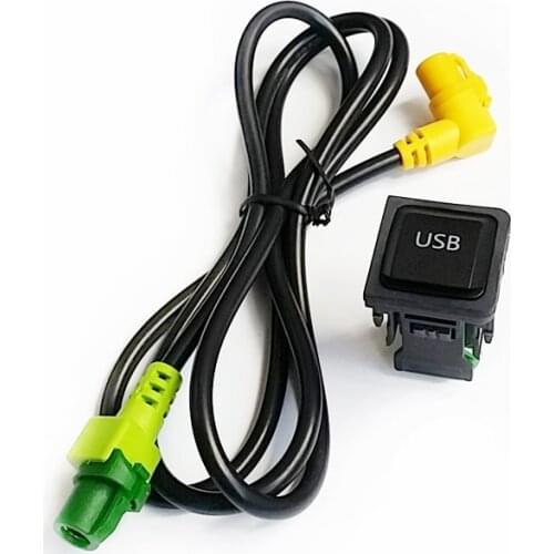 Biurlink RCD510 RNS315 USB AUX Switch Cable Harness Adapter For Volkswagen For Golf MK6 For Sagitar For Polo For Passat
