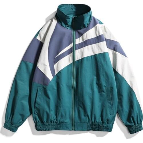 Spring Autumn Streetwear Baseball Jacket Men Patchwork College Bomber Jacket Men Oversize M-2XL Windbreaker chaqueta hombre