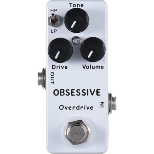Mini Guitar Effect Pedal Obsessiver Compulsive Overdrive True Bypass Zinc-aluminium alloy Body