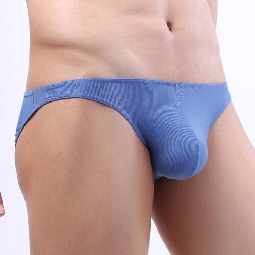 Men Sexy Screw Thread Breathable Briefs Underwear Underpants Boxer Briefs Ultra-thin Gay Sexy Underwear Pouch Calzoncillos 2021