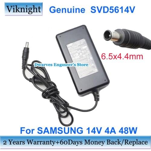 Genuine ac power supply Charger For Samsung 14V 4A LCD Monitor adapter SYNCMASTER 24 S24A350H P2770H S27A950D SVD5614V SVD5614J