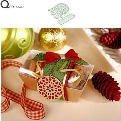 Christmas Label Metal Cutting Dies Scrapbook Handmade Tools DIY Card Make Mould Model Craft Decoration New 2021 Wholesale