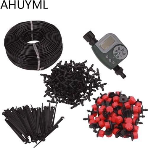 35M 30M 25M Automatic Watering Timer Garden DIY Micro Drip Irrigation System Plant Self Garden Hose Kits Adjustable Dripper