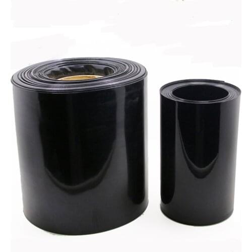 1KG PVC Heat Shrink Tube Black Shrinkable Cable Sleeve For 18650 Lithium Battery Pack Insulating Sleeve Shrink Tube Many Sizes