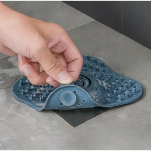 Bathroom sink drain strainer sewer anti-clogging strainer kitchen sink stopper anti-odour cover silicone floor drain cover