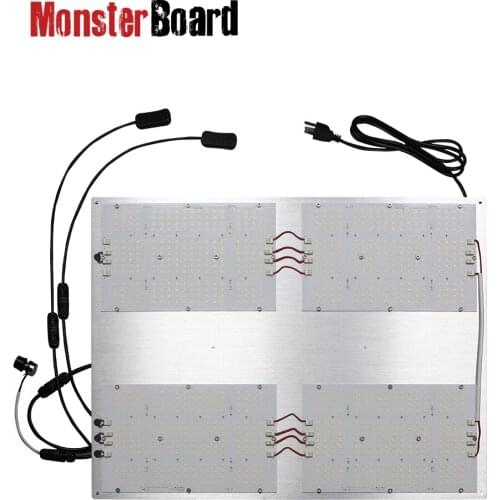 Waterproof wires grow 550 v2 v4-plus monster board grow / samsung lm301h cree 660nm red lg uv cree ir switches led grow light