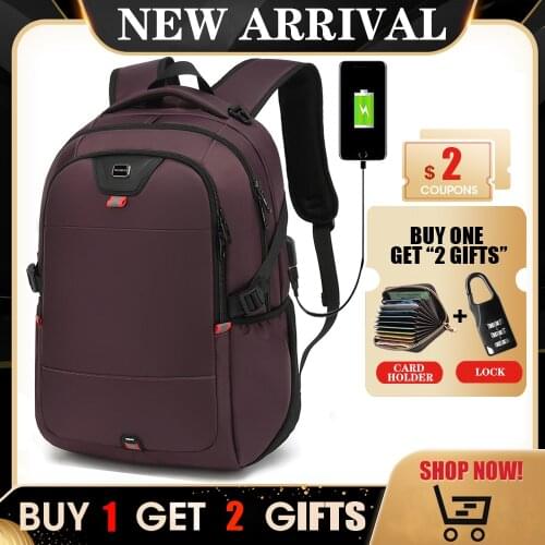 Women Men Waterproof School Backpack Fit 17 Inch Laptop USB Recharging Multi-Layer Space Travel Male Bag Anti-Thief Mochila