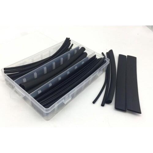 High Quality Water-proof Insulated Sleeves 5 Size Mixed Heat Shrinkable Sleeves Tube with Hot Melt Glue Inside