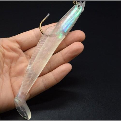 1 Pcs Ice Fishing Lure Hook Metal Bait Fish 160 mm/ 30g With Lead Head Hook Bait Jigging Fishing Tackle For Big Fish L84