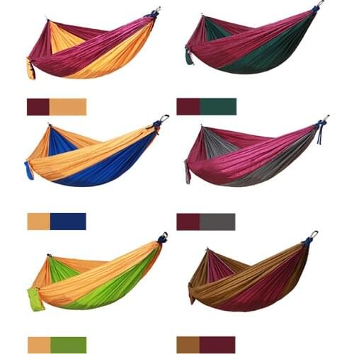 1Pc Leisure Products Many Colors Are Optional Parachute Hammocks Portable Hammock Double 2 Person Sleeping Camping Travelling