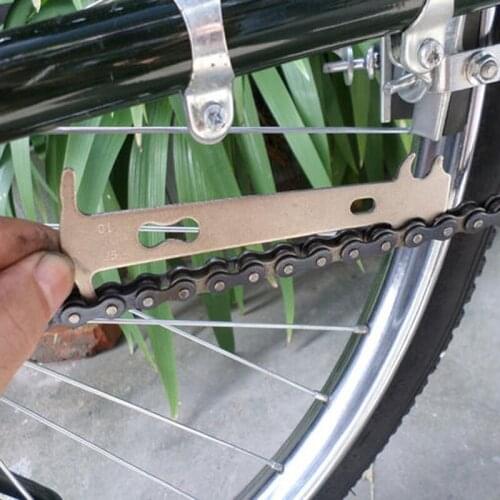 1pcs Bicycle Chain Wear Indicator Checker Mountain Road Bike MTB Chains Gauge Measurement Ruler Cycling Replacement Repair Tool