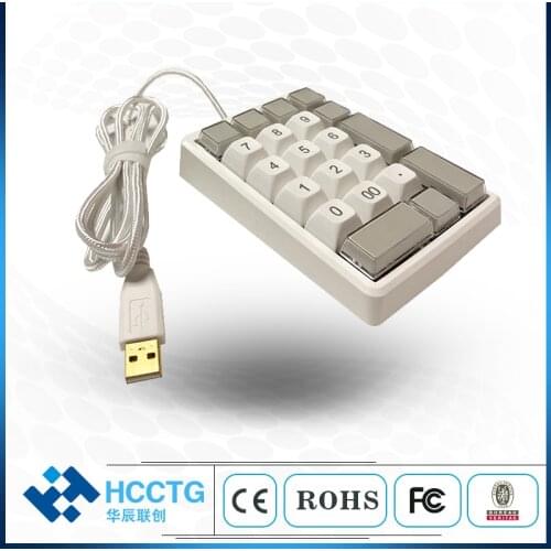 21 Keys Numpad POS Numeric Programmable Membrane Custom Mini Keyboard with USB KB21U
