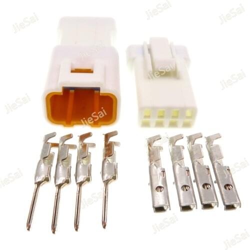 4 Pin 04R-JWPF-VSLE 04T-JWPF-VSLE Electrical Waterproof Cable Socket Auto Connector For Motorcycle Cars