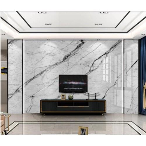 Abstract Grey White Crack Marble Wallpaper Large Photo Cloth Paper for Living Room Home Wall Decor Custom Canvas Murals