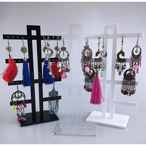Acrylic Earring Holder Jewelry Display Earring Organizer Case Earring Showing Stand High Quality