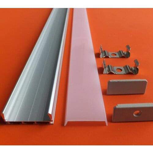 Free Shipping Wide Mounting LED Aluminum Profile 24mm Width Best for Ceiling 2m/pcs 30m/lot