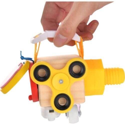 Montessori Busy Cube Children Early Learning Portable Busyboard Baby Educational Toys Fine Motor Skills Practice 7 In One