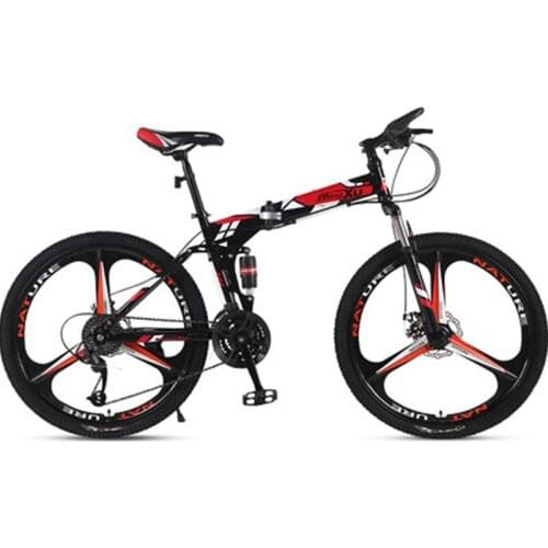 Mountain Bike Folding Speed Double Shock Disc Brakes Adult Male and Women Students Bicycle Best Seller