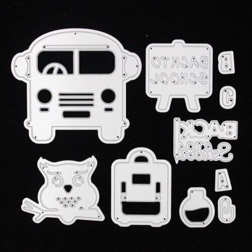 KSCRAFT Back To School Metal Cutting Dies Stencils for DIY Scrapbooking/photo album Decorative Embossing DIY Paper Cards