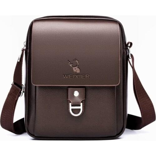 PU Leather Man Shoulder Bags Business Male Crossbody Bag Travel Shopping Shoulder Bags for Man Casual Large Capacity Man Bags