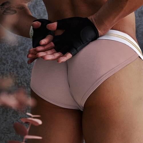 2021 Mens Underwear Modal Mens Briefs Sexy Underwear Gay Comfortable Mens Panties Sissy Bikini High Fork Soft Swimming Trunks