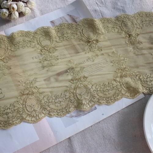 2Y/Lot Soft Gold Elastic Stretch Corded Tulle Lace Trim ,Gold Lace Trim,Bra Clothing Accessories,Lingerie Lace Fabrics