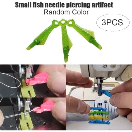 Fish Type Needle Threader 3PCS Wire Loop DIY Simple Threader for Sewing Machine CLH@8