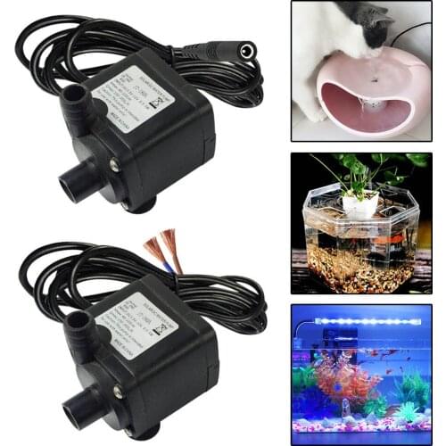 2019 Newest 350L /H Max 2.5M DC 12V Water Pump Electric Brushless Mini Micro Submersible Pumping JT-180A Pump Home Tools