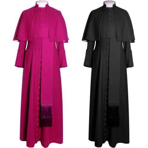 New style church priest priest costume Halloween theme party role-playing stage costume