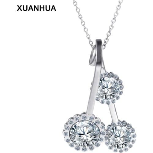 XUANHUA Stainless Steel Necklaces & Pendants Choker Necklace Collares Gifts For Women Fashion Jewelry Stone Vintage Necklace