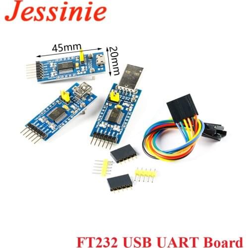 FT232 USB UART Board Module Type A Mini Micro Interface FT232RL FT232R USB to TTL RS232 Communication Brush Board