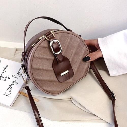 Popular Bag Womens Disc Bag Hard Cake Handbag 2020 New Style Fashion Western Style WOMENS Bag Leaf Pattern Shoulder Bag