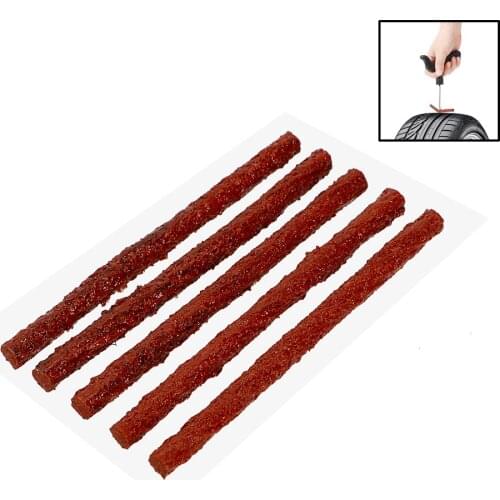 5 piece/Set Car Tire Repair Rubber Strip Auto Accessories Block Air Leaking For Car Truck Motorbike Tubeless Tire Rubber Cement