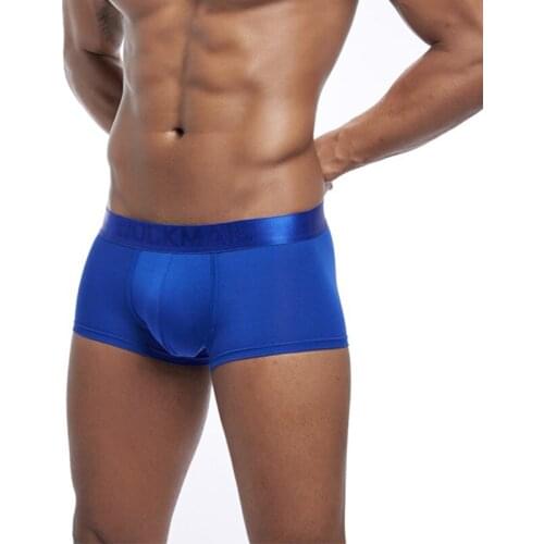 New Fashion Mens Boys Modal Low-rise Underwear Underpants Sexy Bulge Pouch Soft Breathable Boxer Trunks Shorts Cueca