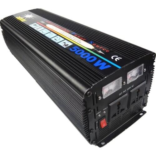 UPS 5KW 5000W DC12V to AC110V 60HZ Power Inverter Modified Sine Wave With Battery Charging function
