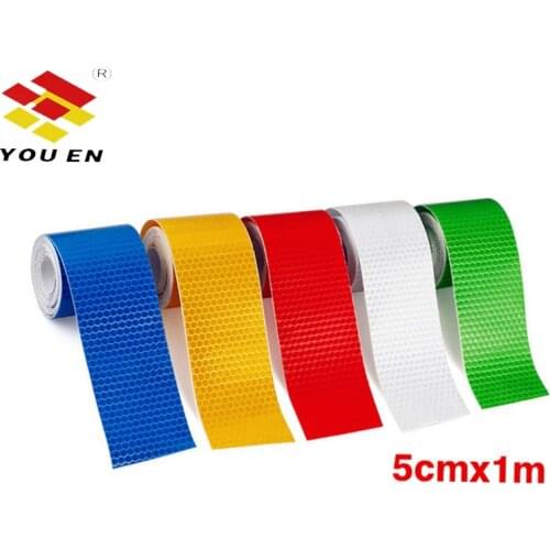 YOUEN Bicycle Accessories 5cm x 1m Reflective Bicycle Stickers Adhesive Tape For Bike Safety Reflective Bike Stickers