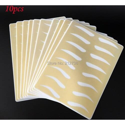 Top Quality Permanent Makeup Eyebrow Tattoo Practice Skin Training Skin Set For Beginners Double Side Supply Free Shipping