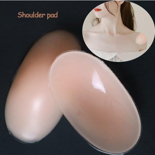 1 Pair Soft Silicone Shoulder Anti Slip Shoulder Pads For Women Shoulder Enhancer Clothing Dress Sewing Accessories