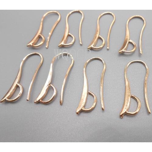 100PCS Fashion Jewelry Discovery Tri-color Selection 925 Silver Rose Gold Lady DIY Jewelry Making Accessories Ear Hook