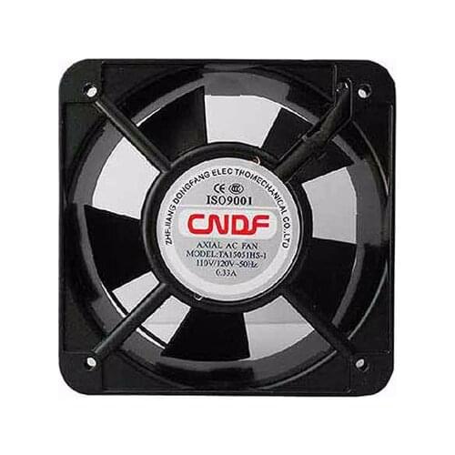 CNDF TA15051HS-1 AC 110V 0.33A 150x150x51mm 2-wire Server Cooling Fan